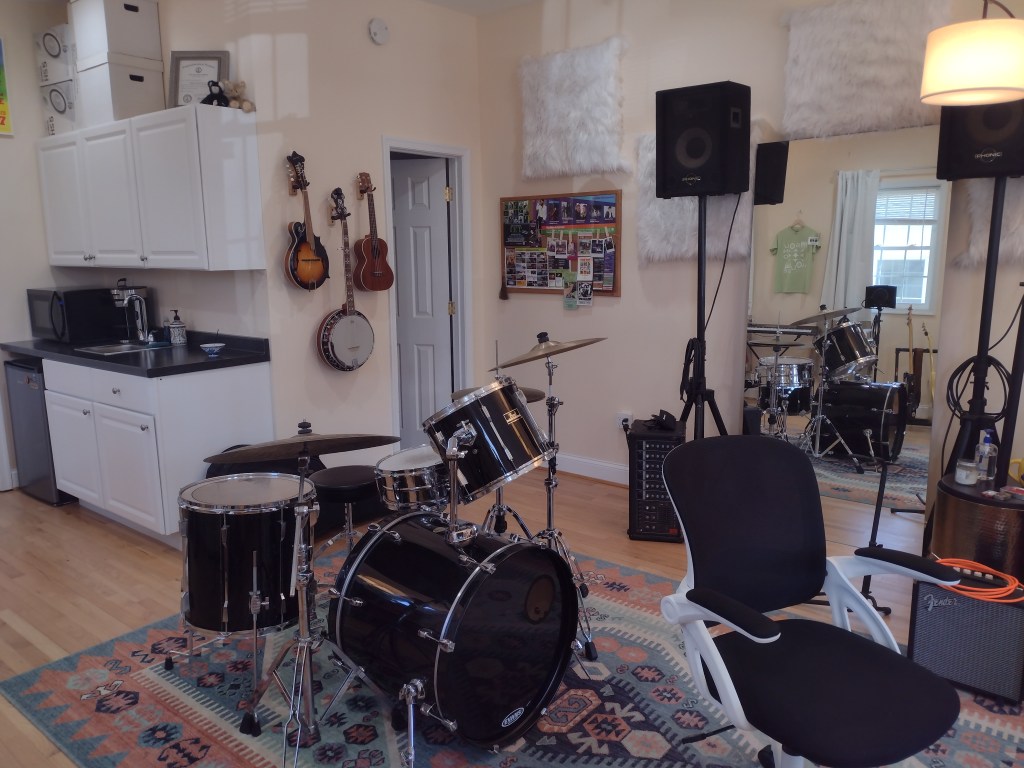 view of bulletin corner from the desk